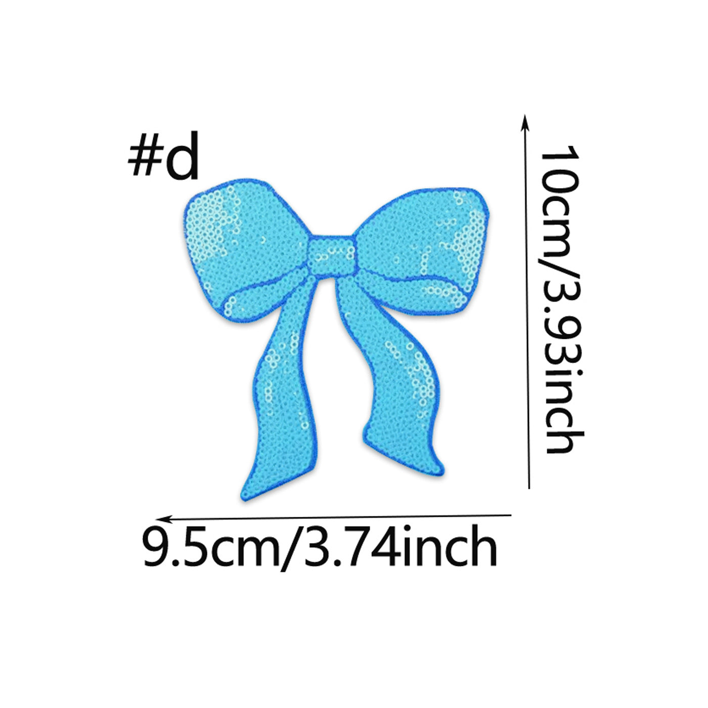 Wholesale Bow embroidery  fabric appliqué  sequins